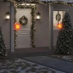 Led-weihnachtsstern Mit Erdspie&szlig; Faltbar Rot 57 Cm Vidaxl