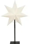 Standstern 'frozen',ohne Lochung, Wei&szlig;, E14, Ca. 35 X 55 Cm