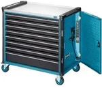 Werkstattwagen Assistent, Schubladen, Flach: 7 X 81 X 870 X 522 Mm, Schubladen, Hoch: