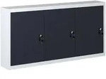 Wand-werkzeugschrank Industriedesign Metall Grau Und Schwarz - Vidaxl