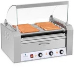 Royal Catering - Hot Dog Grill 2 Zonen Edelstahl Rollengrill W&uuml;rstchengrill 9 Rollen