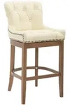 Clp - Barhocker Lakewood Echtleder, Antik-hell Creme