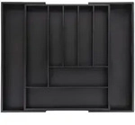 Relaxdays - Besteckkasten Ausziehbar, Bambus, Hbt: 5 X 33,5-49,5 X 44,5 Cm, 7-9