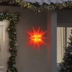 Led-weihnachtsstern Faltbar Rot 57 Cm Vidaxl