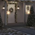 Vidaxl Led-weihnachtsstern Mit Erdspie&szlig; Faltbar Wei&szlig; 57 Cm