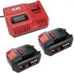 Flex Tools - Flex Akku-set Starter-set Schnellladeger&auml;t 2x Akkus 18v 5ah 532739