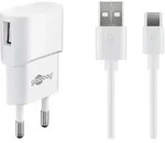 Usb-cTM-ladeset (5 W), Netzteil Mit Usb-cTM-kabel, 1 M, Wei&szlig;.