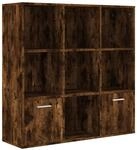 B&uuml;cherschrank R&auml;uchereiche 98x30x98 Cm - Vidaxl
