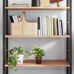 Vidaxl Wall Shelf Light Brown 100x50x2 Cm Treated Solid Wood Oak