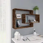 Wandregal R&auml;uchereiche 104x20x58,5 Cm Holzwerkstoff Vidaxl