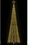 Vidaxl Led Christmas Tree With Spikes 1534 Leds Warm White 500 Cm