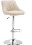Clp - Barhocker Lazio Kunstleder Creme Chrom