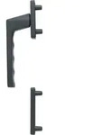 Hoppe - Fenstergriff-halbgarnitur Toulon Au&szlig;en Hoch, Aluminium Schwarz Matt