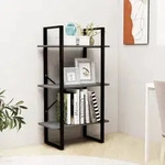 Vidaxl Storage Shelf Grey 60x30x105 Cm Solid Wood Pine