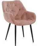 Stuhl Tanna Samt Rosa
