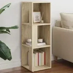 Eckregal Sonoma-eiche 33x33x100 Cm Holzwerkstoff - Vidaxl