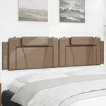 Kopfteil-kissen 'viana' Cappuccino-braun 200 Cm Kunstleder Vidaxl