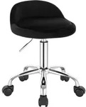Woltu - B&uuml;rohocker Mit Rollen Drehhocker H&ouml;henverstellbar Sitzh&ouml;he 43-54,5 Cm