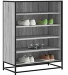 Vidaxl - Schuhschrank Grau Sonoma 75x38x97,5 Cm Holzwerkstoff Metall
