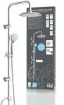 Berkopfbrause-set, Chrom, Zum Kleben