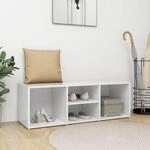 Schuhbank Wei&szlig; 102x35x35 Cm Holzwerkstoff Vidaxl