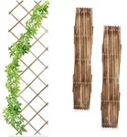 Relaxdays Rankgitter, Ausziehbar, 3er Set, Rankhilfe Kletterpflanzen, 180x60 Cm,