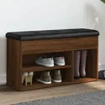 Vidaxl - Schuhbank Braun Eichen-optik 82x32x45,5 Cm Holzwerkstoff