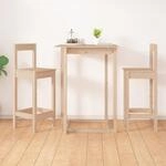 Barst&uuml;hle 2 Stk. 40x41,5x112 Cm Massivholz Kiefer - Vidaxl