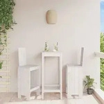 Barhocker 2 Stk. Wei&szlig; 40x42x120 Cm Massivholz Kiefer - Vidaxl