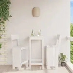 Vidaxl - Barhocker 2 Stk. Wei&szlig; 40x48,5x115,5 Cm Massivholz Kiefer