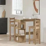 Vidaxl Bar Table With Storage Rack Artisan Oak 100x48x101,5 Cm