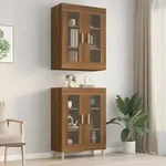 Vidaxl - H&auml;ngeschrank Braun Eichen-optik 69,5x34x90 Cm