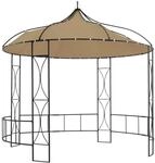 Pavillon 300x290 Cm Taupe Rund Vidaxl