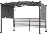 Sunjoy - Stahl/stoff Whirlpool Pergola Titov In Grau - 270cm X 300cm