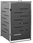 Vidaxl - M&uuml;lltonnenbox F&uuml;r 1 Tonne 69x77,5x112,5 Cm Edelstahl Anthrazit