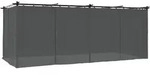 Pavillon Mit Vorh&auml;ngen Anthrazit 6x3 M Stahl Vidaxl