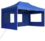 Profi-partyzelt Faltbar Mit W&auml;nden Aluminium 4,5x3 M Blau Vidaxl