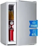 Klarstein - Mini K&uuml;hlschrank, Retro Mini-k&uuml;hlschrank Mit Gefrierfach, 67 Liter