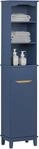 Sobuy - Bzr112-b Hochschrank Badezimmer Schrank Badschrank Schmal Badregal