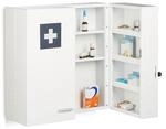 Relaxdays - Medizinschrank, Abschlie&szlig;bar, 11 F&auml;cher, Stahl, Hbt: 53 X 53 X 21,5 Cm,