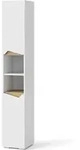 Vicco - Badschrank Marelle, Wei&szlig;, 30 X 180 Cm Mit T&uuml;ren, Und Offenen F&auml;chern