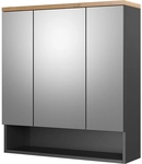 Vicco - Badspiegelschrank Eden, Anthrazit, 70 X 77.5 Cm