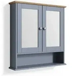Badspiegelschrank Bianco, Grau, 56 X 58 Cm Vicco