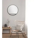 Black Hole Matt Spiegel - Rund, 60 Cm - Runder Wandspiegel In Matt Schwarz -