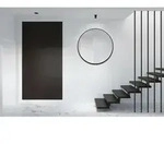 Talos Black Oros Matt Spiegel - Rund, 100 Cm - Runder Wandspiegel In Matt Schwarz -