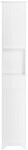 Sobuy - Bzr109-w Hochschrank Badezimmer Schrank Badschrank Schmal Badregal