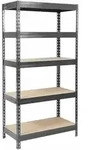 Schwerlastregal Grau-anthrazit H&ouml;he: 180 Cm Breite: 90 Cm Tiefe: 60 Cm - Grau