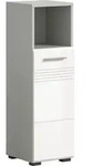 Copa Badschrank 1 T&uuml;r 1 Fach Wei&szlig; Hochglanz.