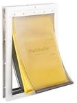 Petsafe Haust&uuml;r Mit Drei Klappen Silber 56x35 Cm