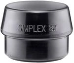 Halder Schonhammerkopf Simplex 80mm Gummi